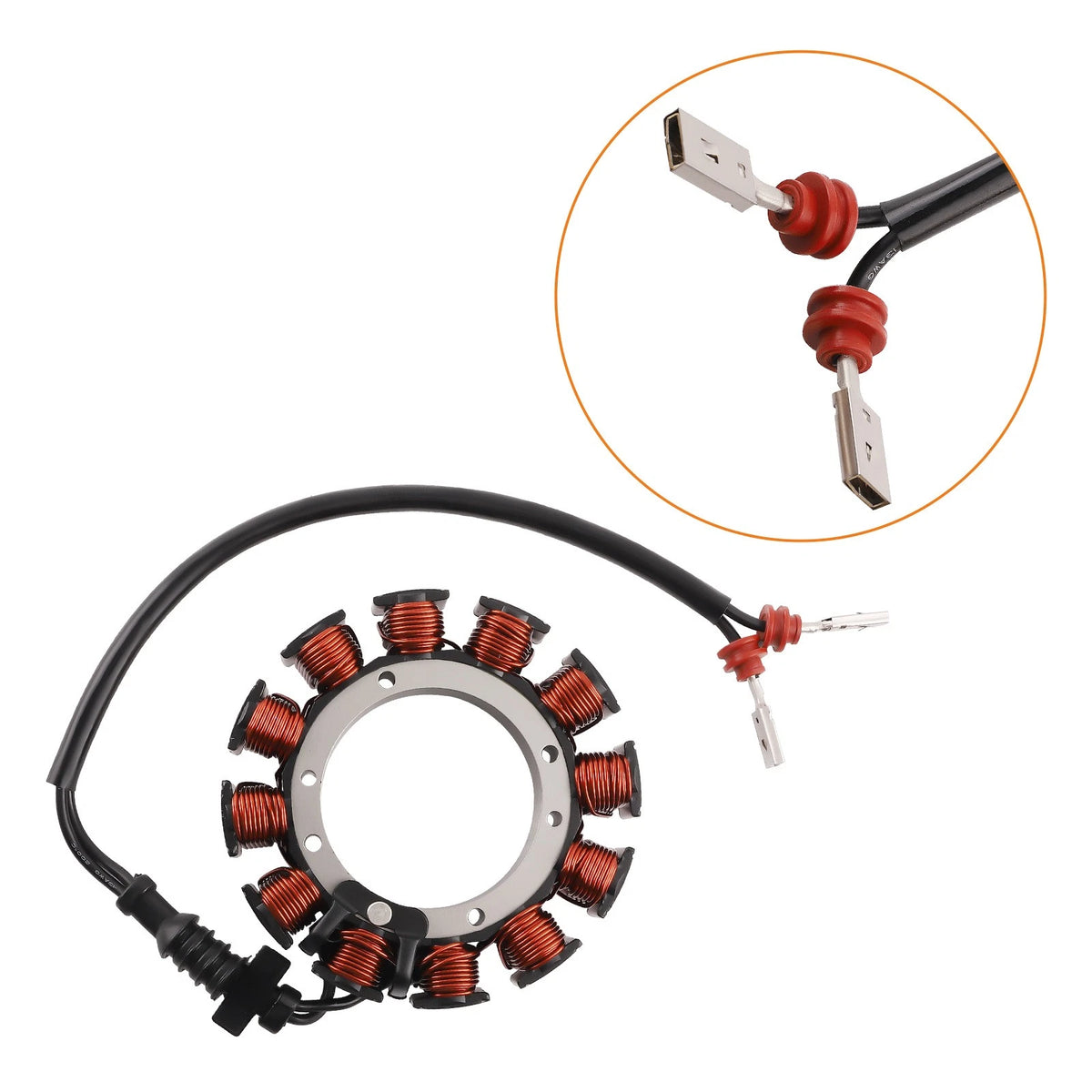 Stator Coil for Harley Davidson Electra Glide FLHT, Ultra Classic FLHTCU, Road King FLHR (1999–2006)