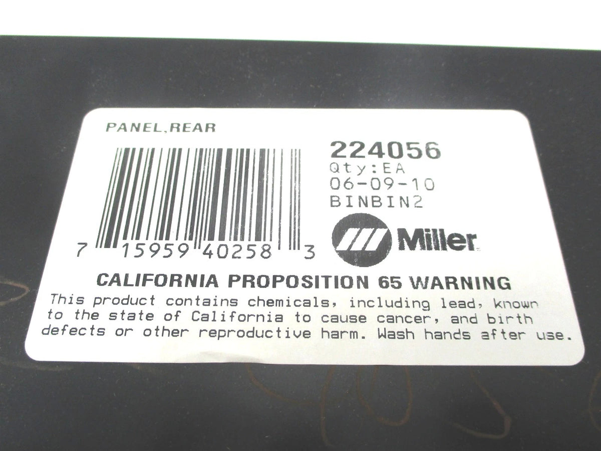 Rear Panel for Miller Electric Shopmate 300/300DX (224056)