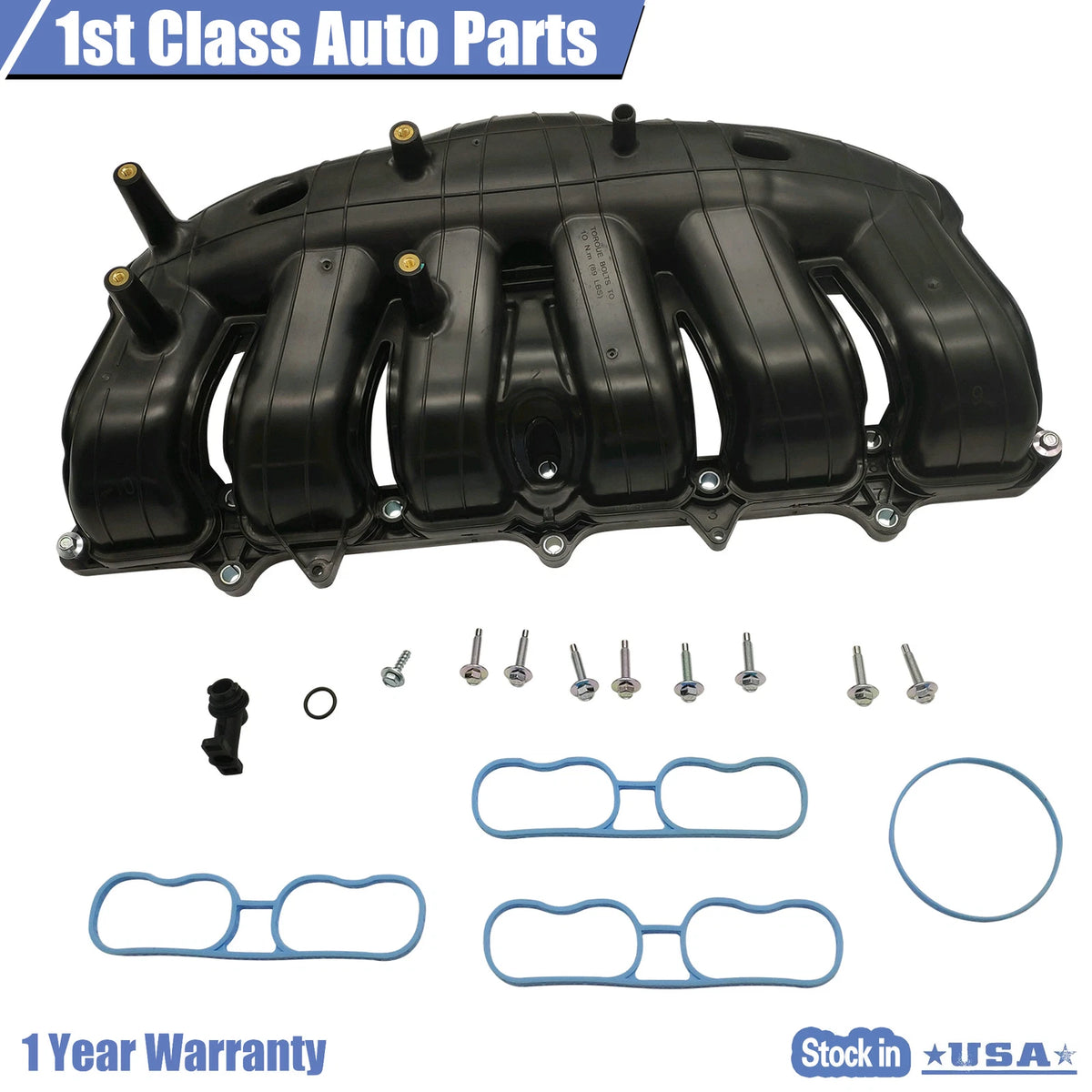 Intake Manifold w/Gaskets for Buick Rainier, Chevy Envoy, GMC Envoy, Isuzu, Saab (615-567)