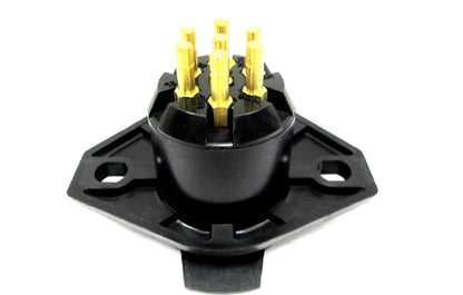 7-Way Trailer Solid Pin Receptacle for Truck-Lite (Flush Mount)