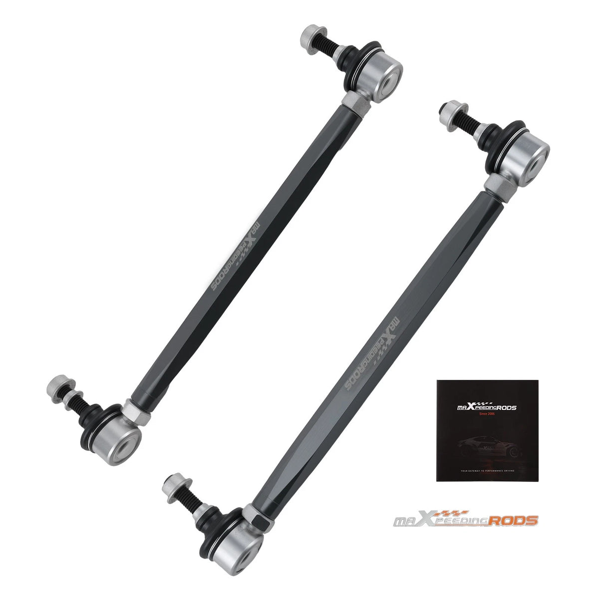 2X Adjustable Front Sway Bar Links 280-330mm for Honda Civic (2016–2019) 10mm/12mm