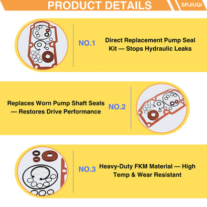 Pump Seal Kit 2X 142-3604 Replaces 116-1368 for Exmark Lazer Z