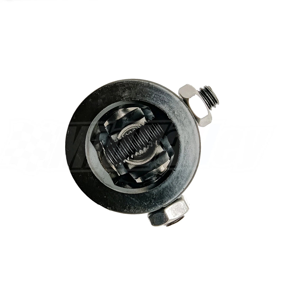 1" DD x 3/4" DD U-Joint for Universal Steering Shaft (Steel, Black)