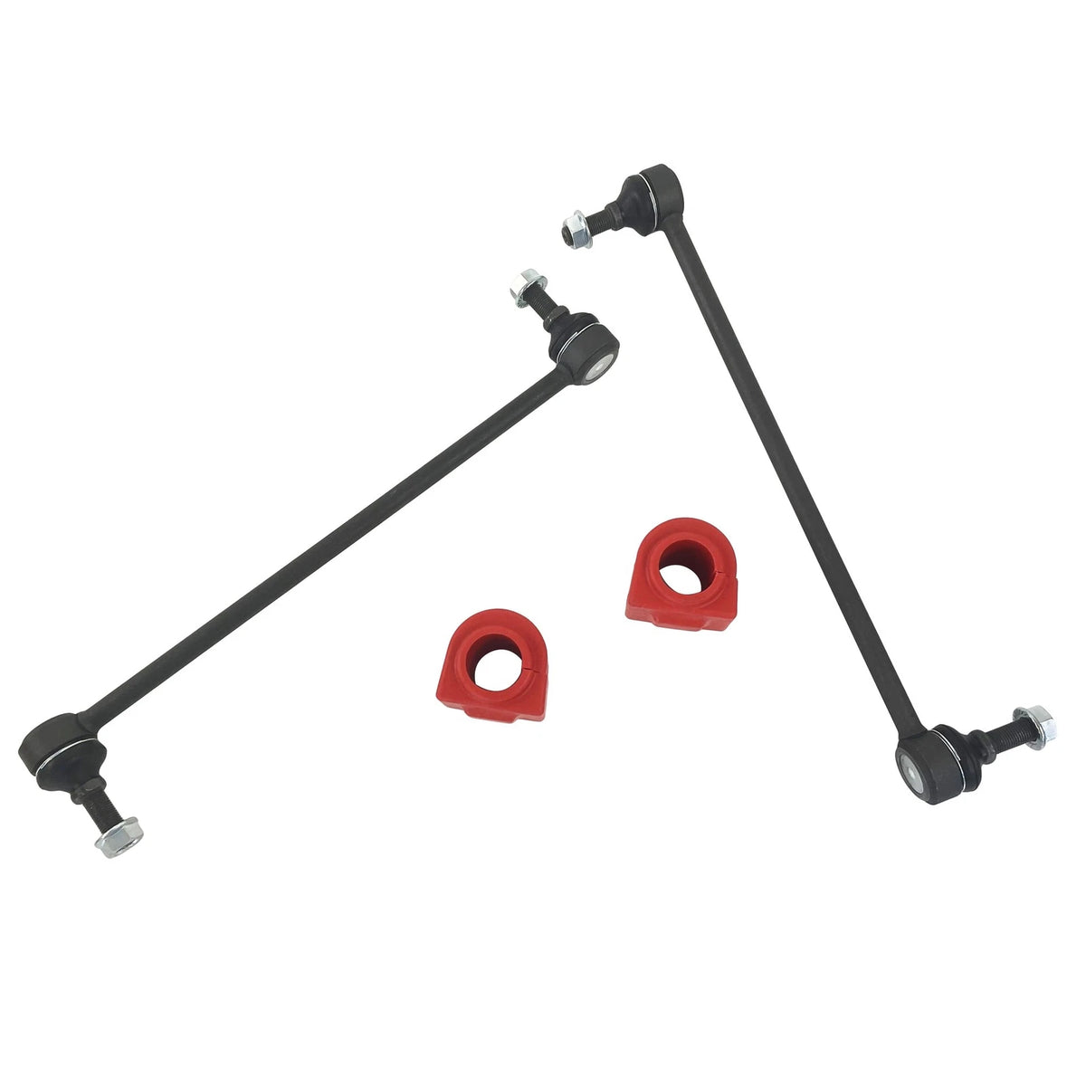 Set of 4 Front Sway Bar Links & Bushings for Buick Enclave, Chevy Traverse, GMC Saturn