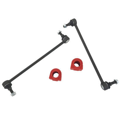 Set of 4 Front Sway Bar Links & Bushings for Buick Enclave, Chevy Traverse, GMC Saturn