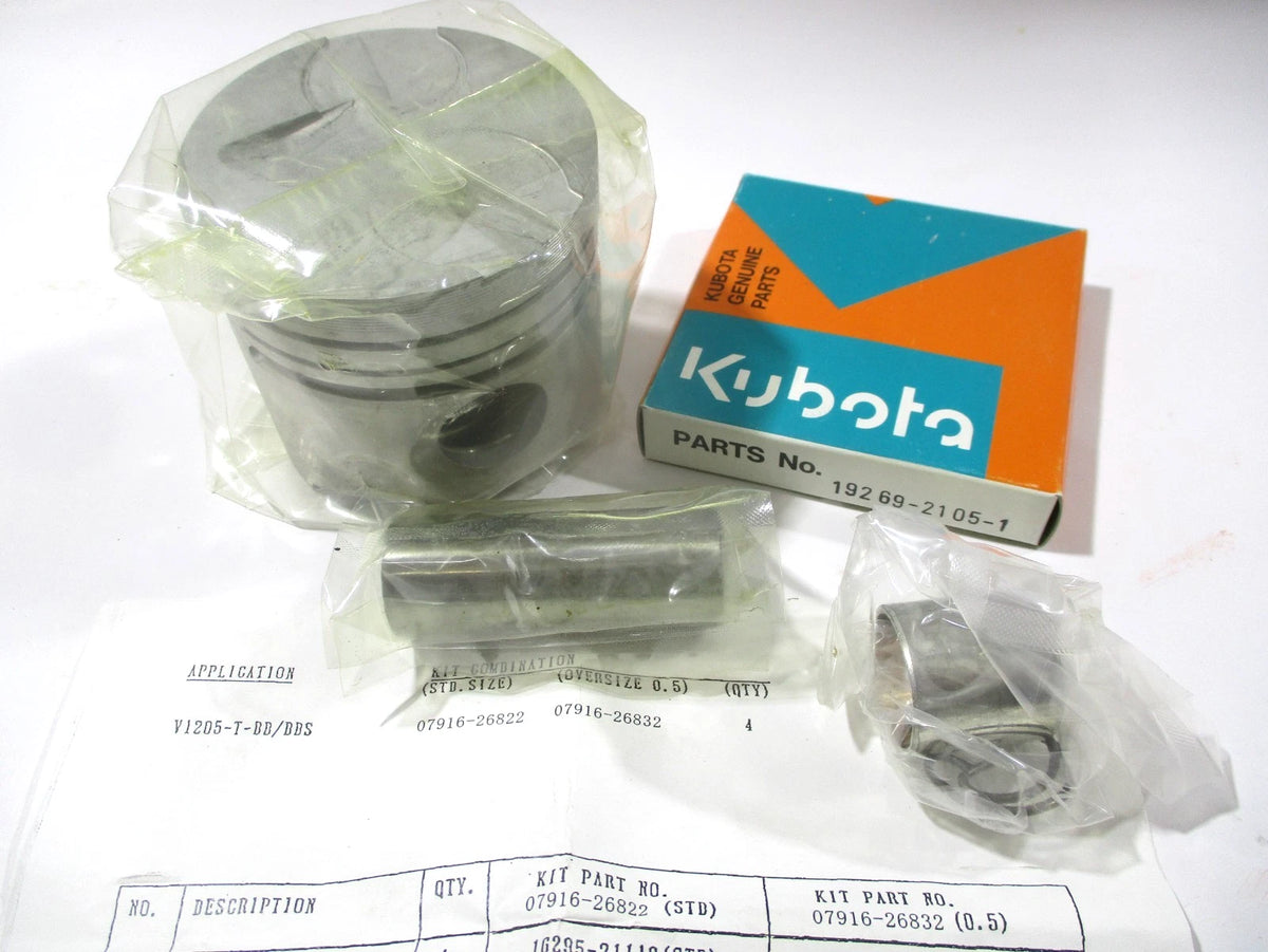 Piston Ring Kit STD for Kubota V1205-T (07916-26822, 07916-26820)