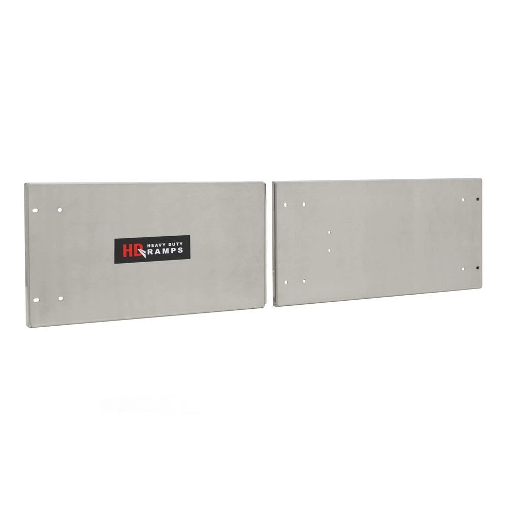 Polished Steel Door Upgrade Ramps for 60" W x 18" H Trailer Cabinet