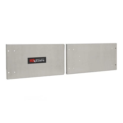 Polished Steel Door Upgrade Ramps for 60" W x 18" H Trailer Cabinet