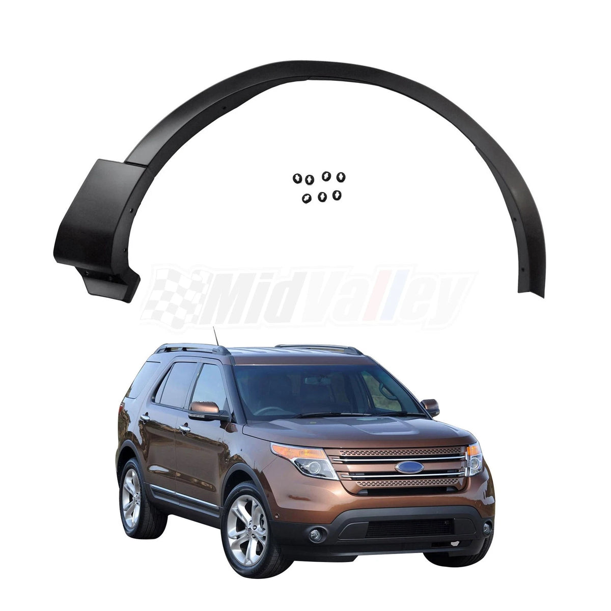 Front Wheel Opening Molding RH for Ford Explorer (2011–2015) FO1291126