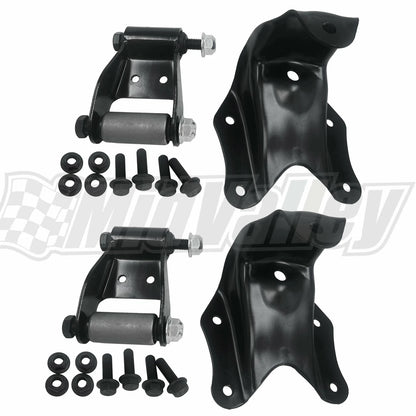 Set of 2 Rear Leaf Spring Shackle Bracket Repair Kit for E150 F150 (1986–2007)