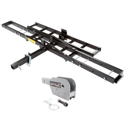 Folding Steel Hitch Carrier for Dirt Bikes (Black Widow MCC-500-F)