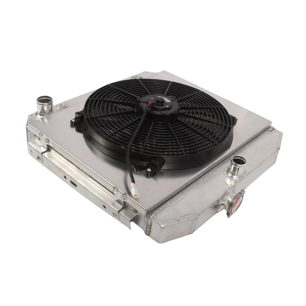 Aluminum 3 Row Radiator with Cooling Fan Shroud for Chevy Bel Air V8 (1955–1957)