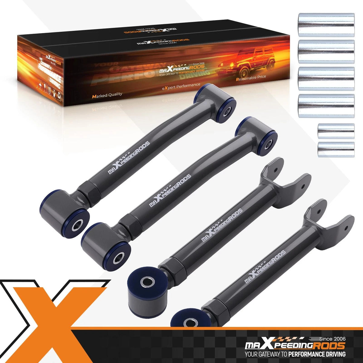 Front Upper Lower Control Arm for Jeep Wrangler TJ Cherokee XJ Grand Cherokee ZJ (1997–2006)