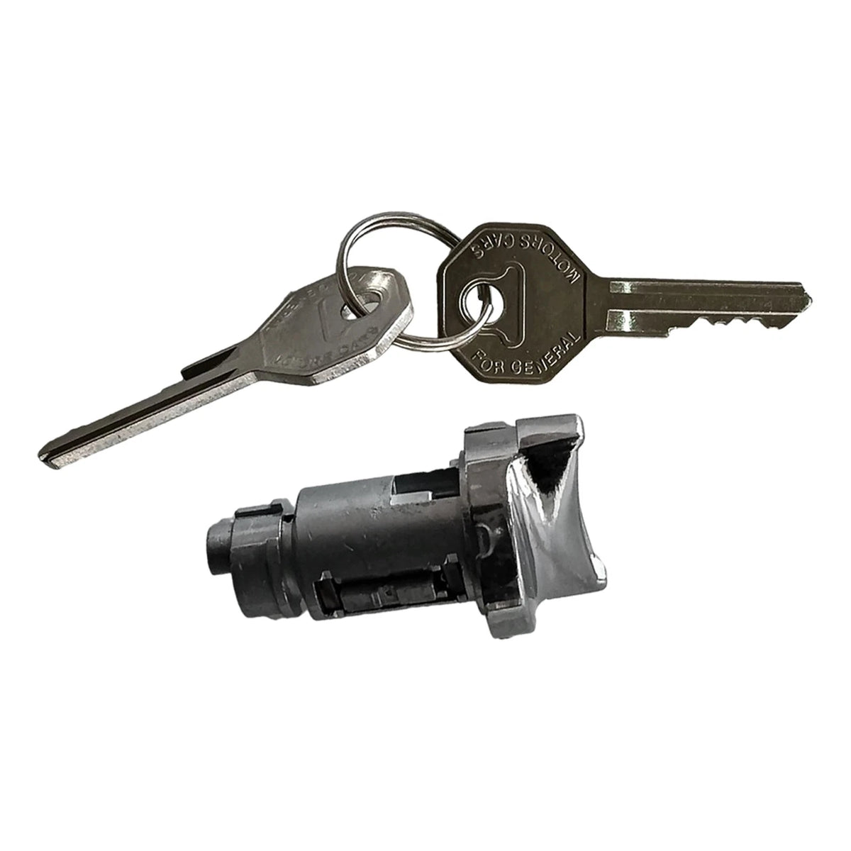 Chrome Ignition Lock Cylinder Zamak 5 w/ Keys for Chevrolet Corvette (1953–1964)