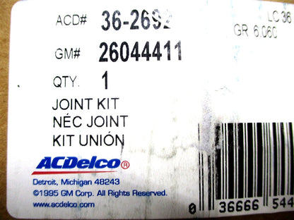 OEM CV Joint Kit 26044411 for GM Cutlass, Century, Regal, Monte Carlo (N/A)