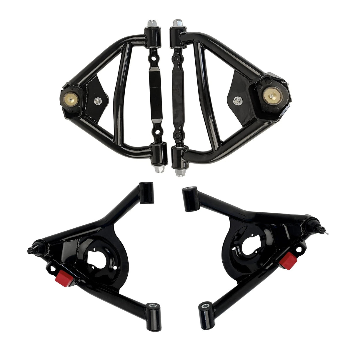 Set of 4 Front Tubular Control Arms Suspension Kit for Chevrolet Camaro (1970–1981)