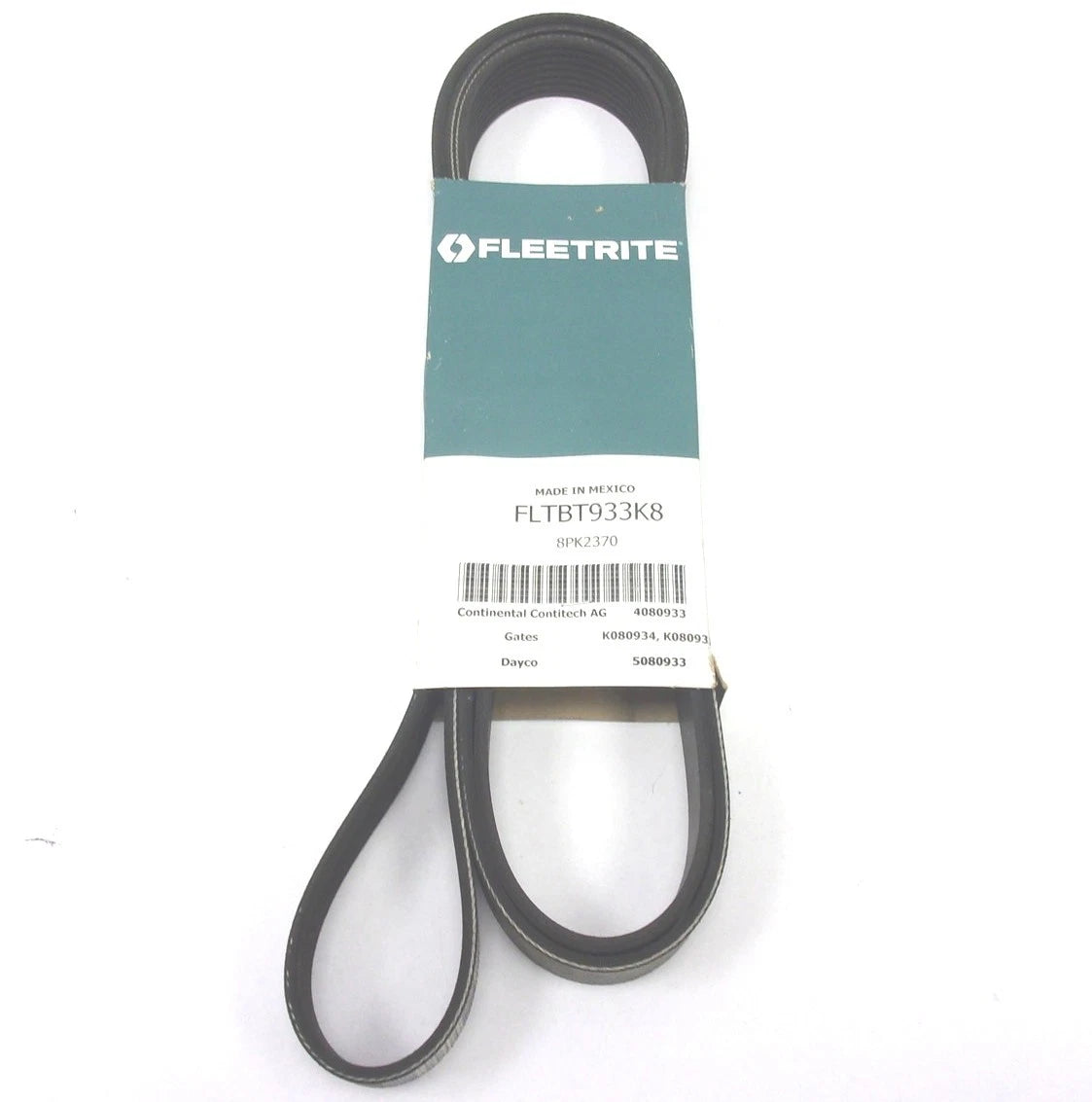 Serpentine V-Belt 8PK2370 for International (FLTBT933K8)
