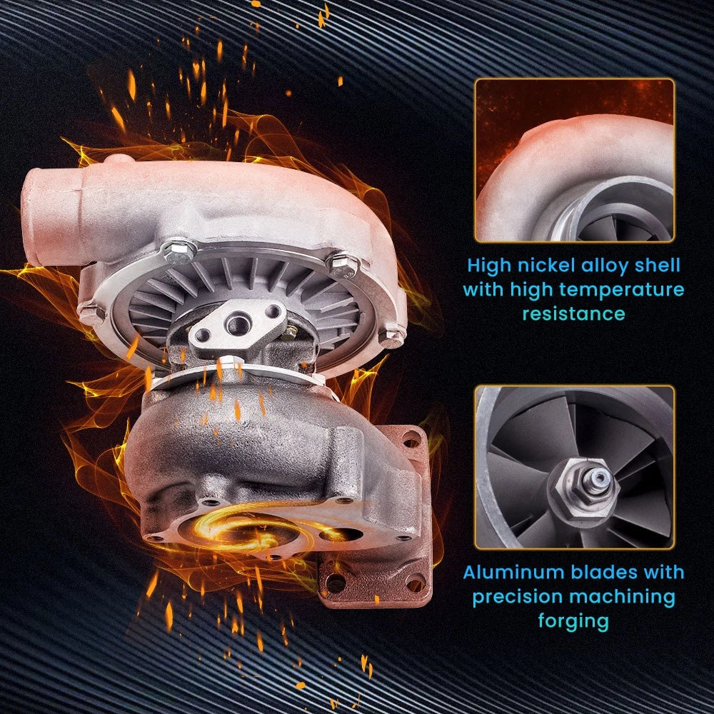 T04E T3/T4 Turbocharger Compressor for 400+HP (Oil Cooled)