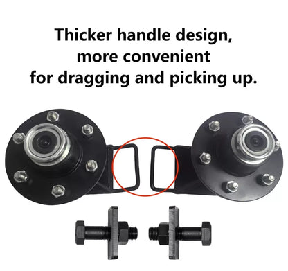 5x Spindle Kit for Shipping Container Wheels (Thickened Edition)