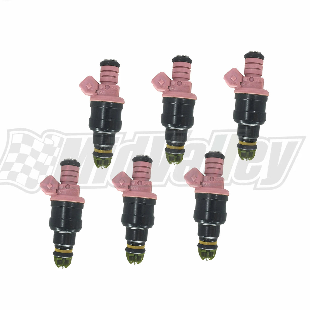 Set of 6 Fuel Injectors for BMW Z3 M3 528i 2.8L 3.2L (1996–2002) 0280150440