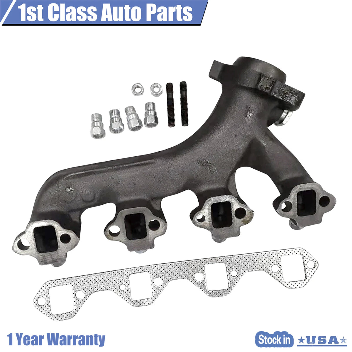 Left Exhaust Manifold for Ford Bronco F150 F250 F350 (1988–1997) 674-169