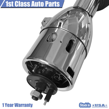 35" Tilt Shift Steering Column for Universal Vehicles (Paintable Steel Chrome)