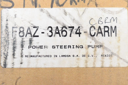 Reman Power Steering Pump for Ford (F8AZ-3A674-CARM)