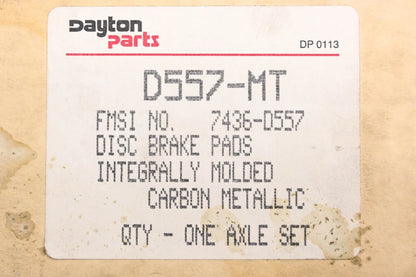 Disc Brake Pad Kit for Dayton D557-MT, 7436-D557 (NOS)