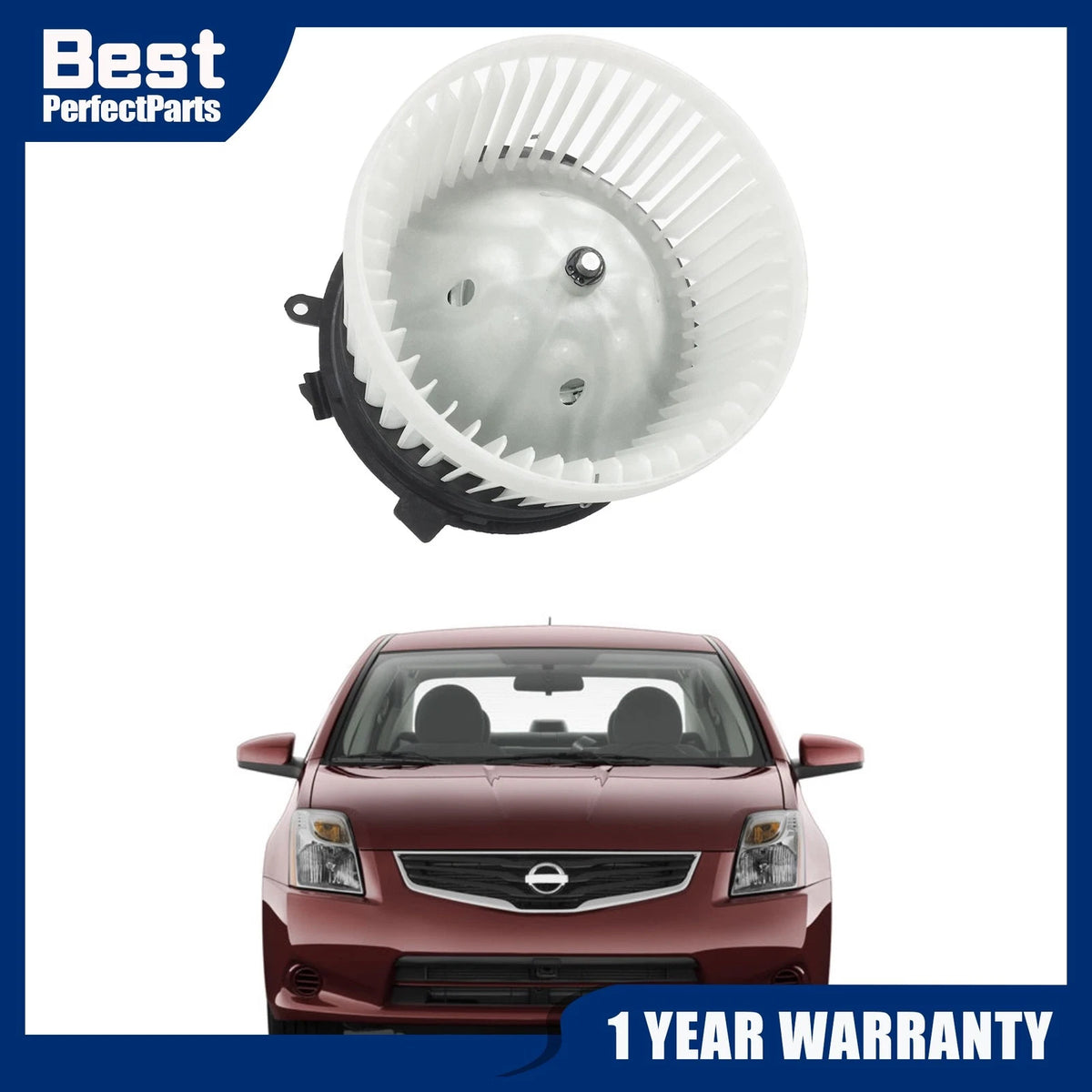 Heater A/C Blower Motor with Fan Cage for Nissan Sentra (2007–2012) CM5Z-8475-A