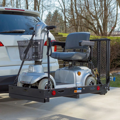 Wheelchair Scooter Carrier for Car Truck SUV (2" Hitch, Long Ramp, 500 lb Cap)