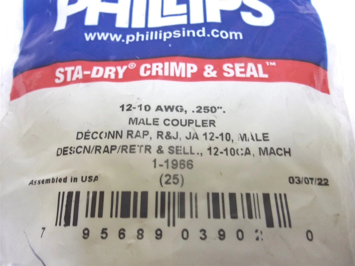 25X Heat Shrink Fully Insulated Slip-On Connectors for 1966 Phillips 12-10 Gauge