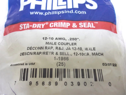 25X Heat Shrink Fully Insulated Slip-On Connectors for 1966 Phillips 12-10 Gauge