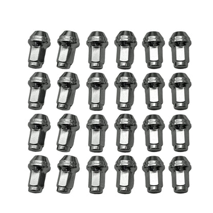 24Pcs Chrome Steel Lug Nuts 14x2 for Ford F-150, Expedition (2004–2014)