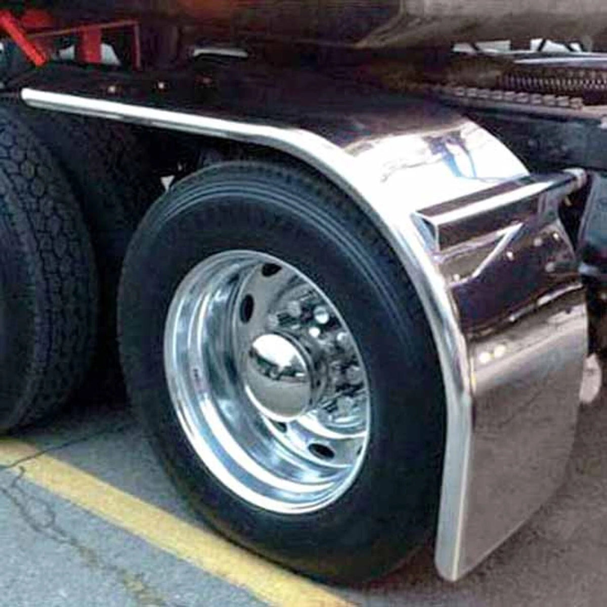 TPHD 80 Inch Low Straight Drop Half Fender for (430 Stainless Steel)