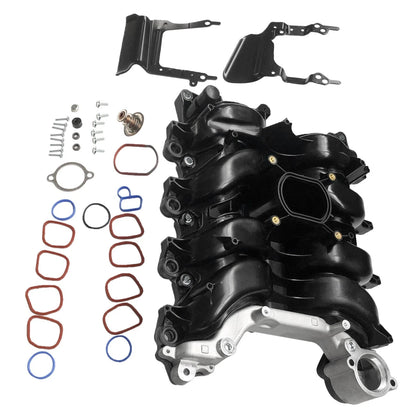 Intake Manifold w/ Gasket & Thermostat O-Rings for Ford Lincoln Mercury (615178)