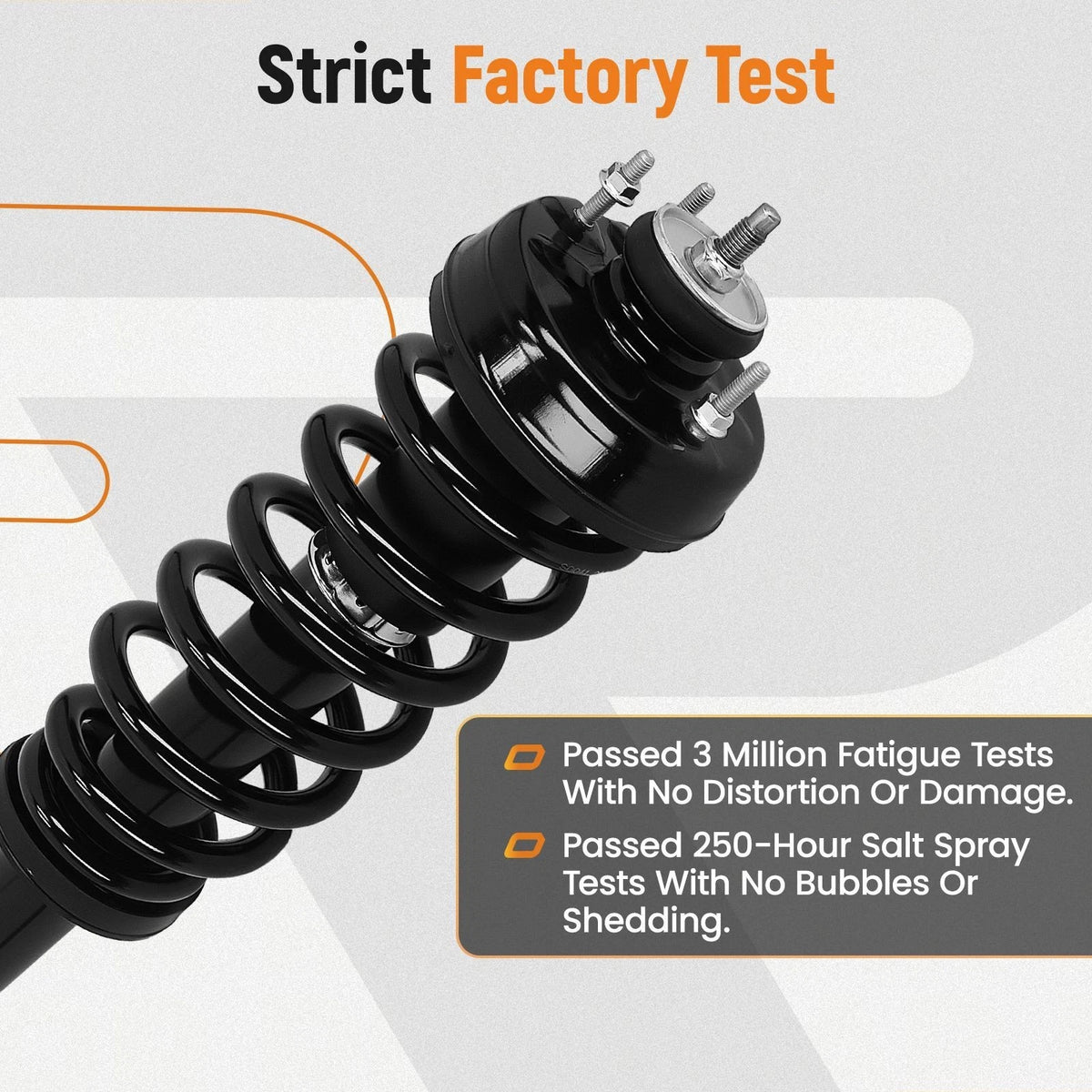 Pair Front Strut & Coil Spring Assembly for Honda Pilot (2016–2022)