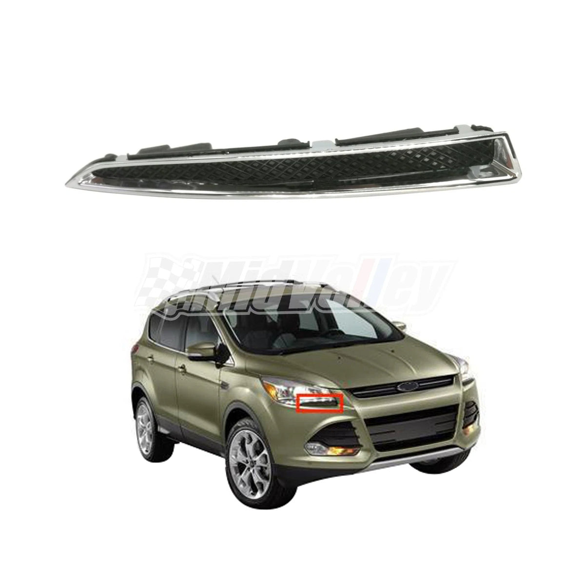 Headlight Lower Trim Moulding RH for Ford Escape (2013–2019) DV45-8228-AA