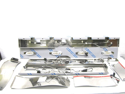 Set of 2 Chrome Trim Kits with LED Lights for ProStar Sleeper (2014–Present)