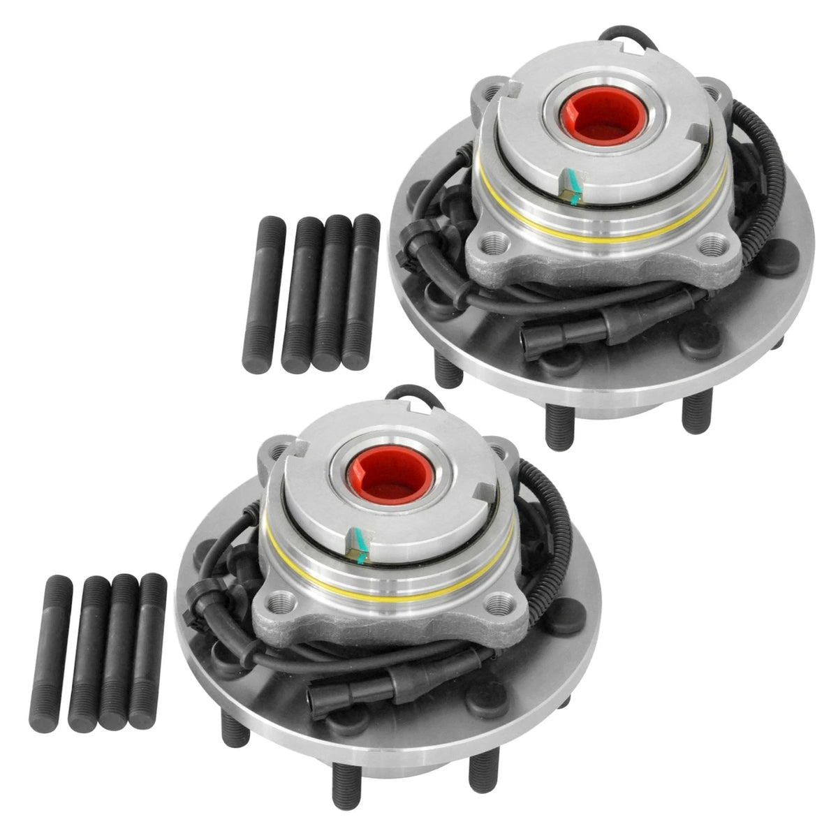 Set of 2 Front Wheel Hub Bearings for Ford F-250 F-350 F-550 Super Duty