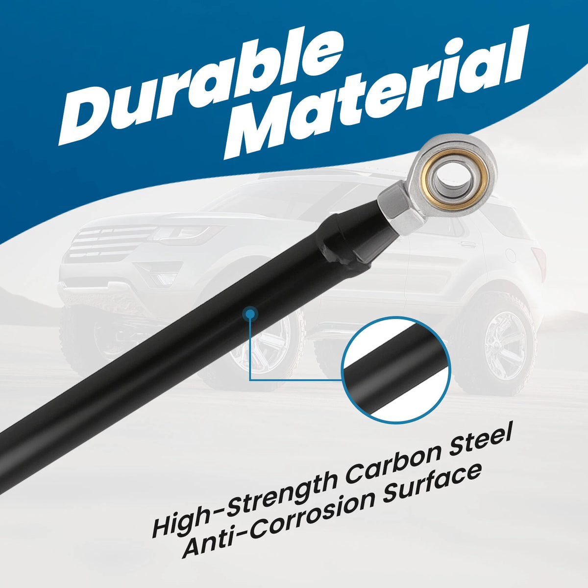 Adjustable Track Bar for Dodge Ram 2500 3500 1994–2002 (0"-4" Lift)