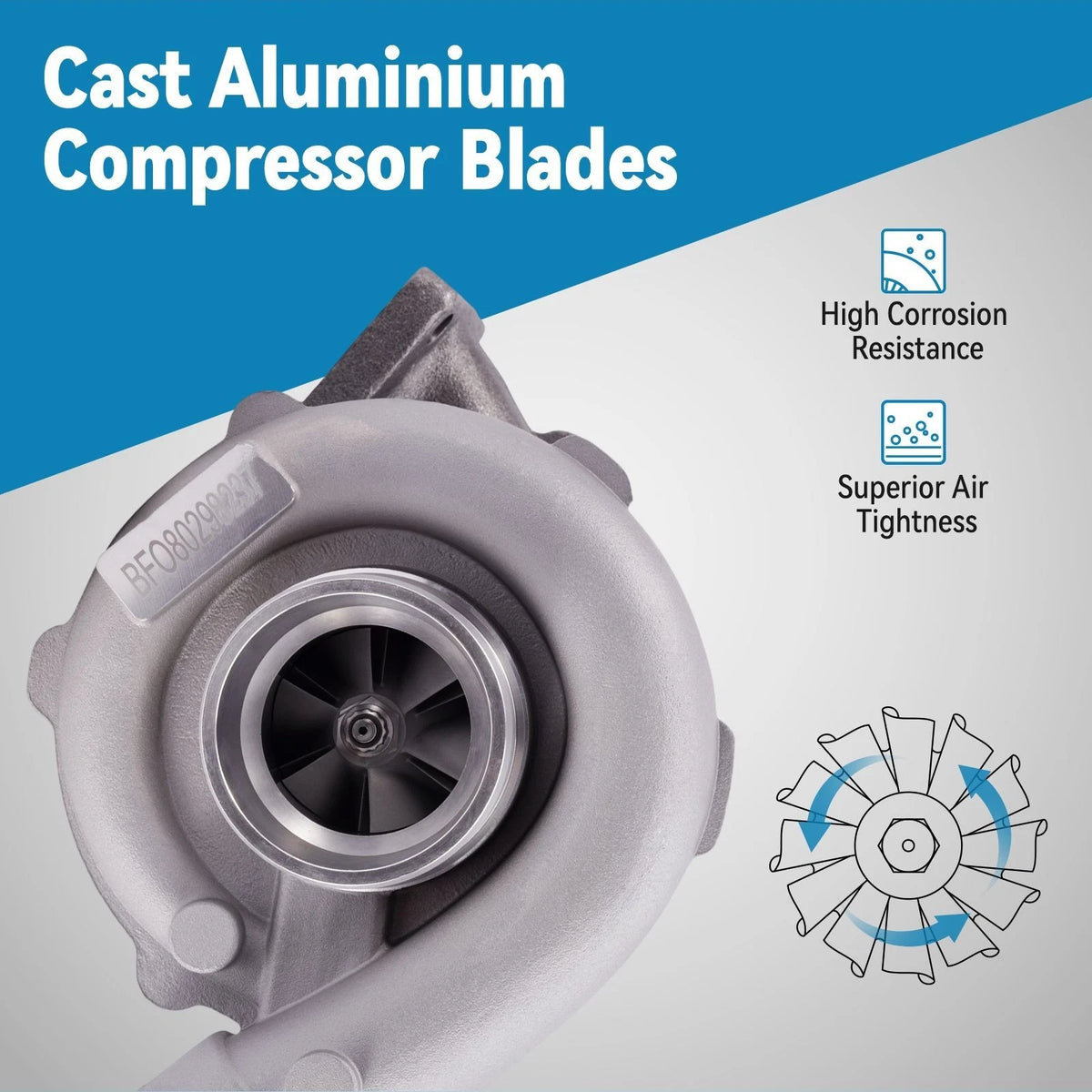 A/R 63 T04E T3 Turbocharger for Turbo Oil Cooled (Turbine 74.2, Compressor 48.1)