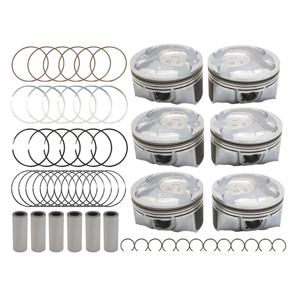 Engine Piston Set for Hyundai Santa Fe (2013–2020) & Kia Sorento (2013–2018) STD 3.3L