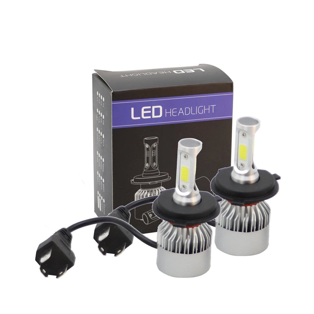 LED Headlight Kit H4 HB2 9003 6000K for Honda Civic (1992–2003)