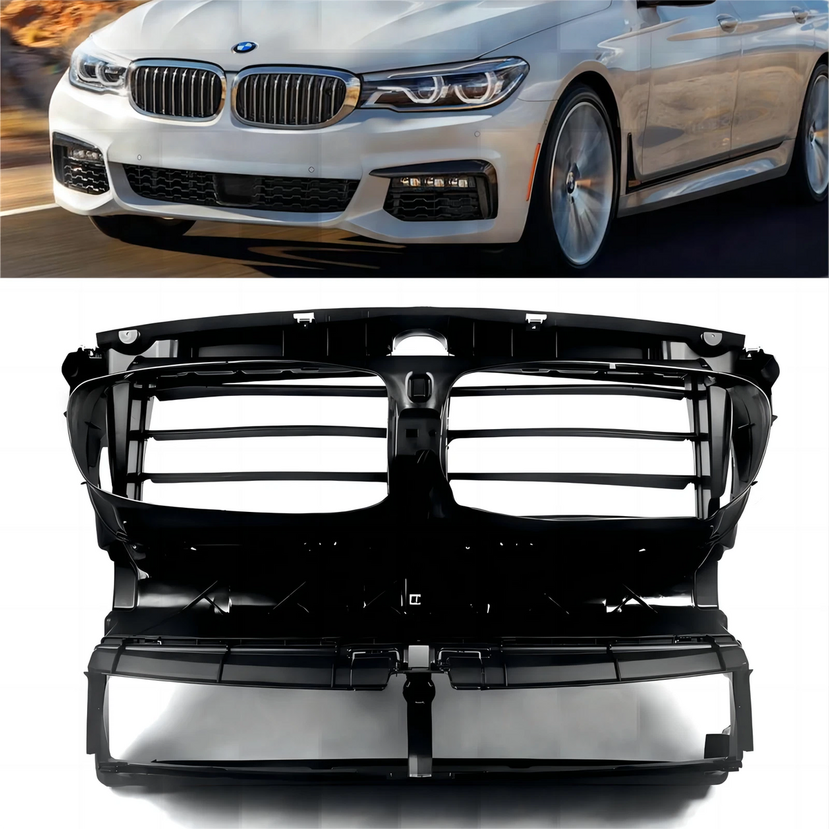 Radiator Shutter Support Air Duct Assembly for BMW F10 F11 (2011–2016) 51747200787