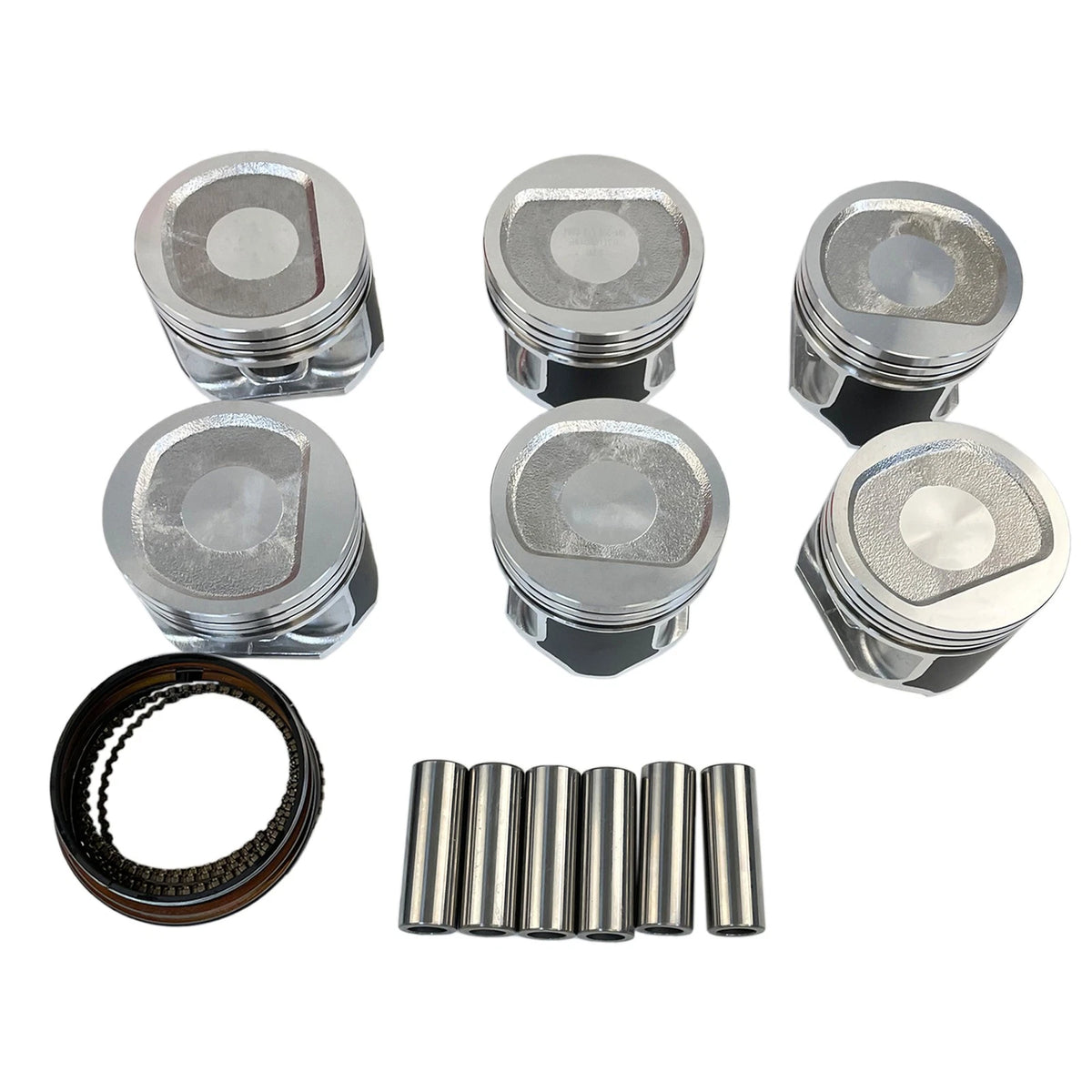 Set of 6 Pistons & Rings for Jeep 4.0L 242 L6 OHV (1996–2006)