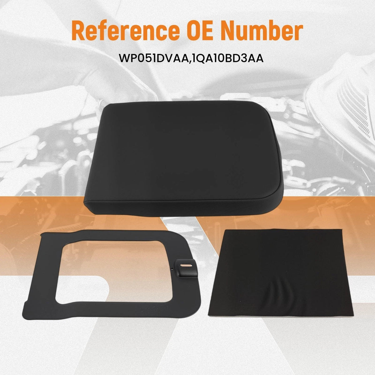 Center Console Lid for Dodge Ram 1500 2500 3500 (2002–2012) 1QA10BD3AA