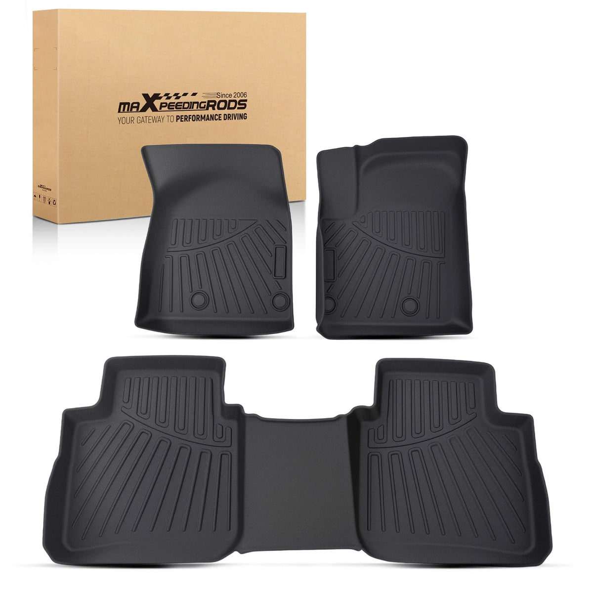 All Weather Floor Mats for Nissan Rogue (2021–2025) TPE Anti-Slip Liners