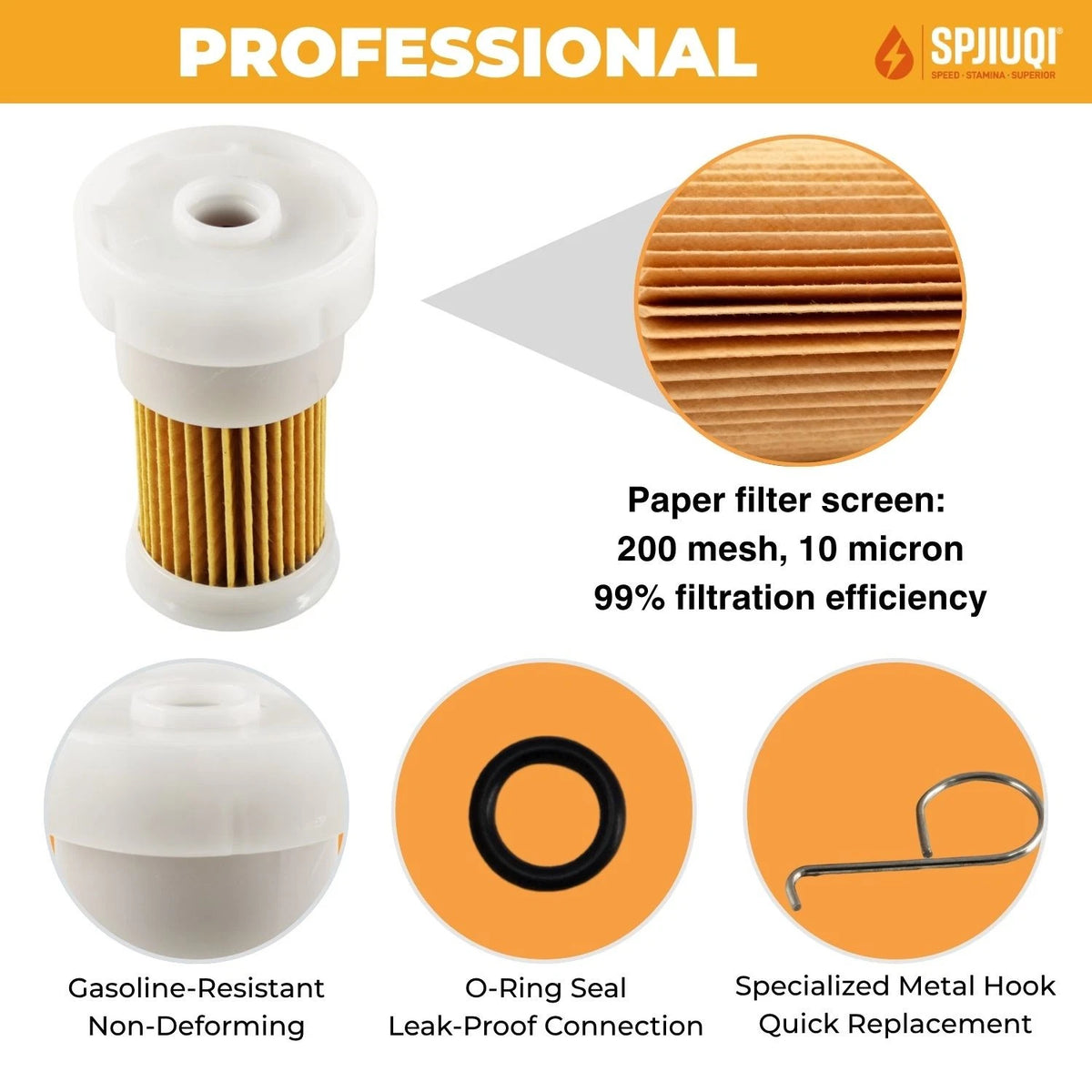 Fuel Filter 6P2-24563-00-00 for Yamaha 4-Stroke Outboard F250 LF250 (2000–2023)