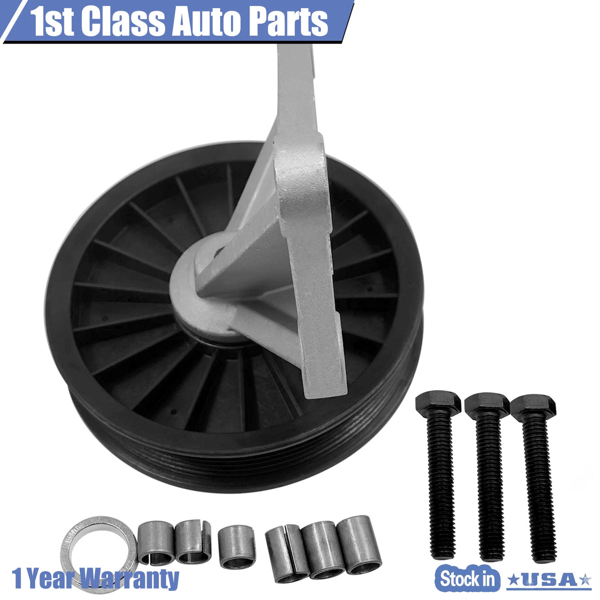 AC Compressor Bypass Pulley for Ford Taurus Sable 1988–1995 3.8L V6