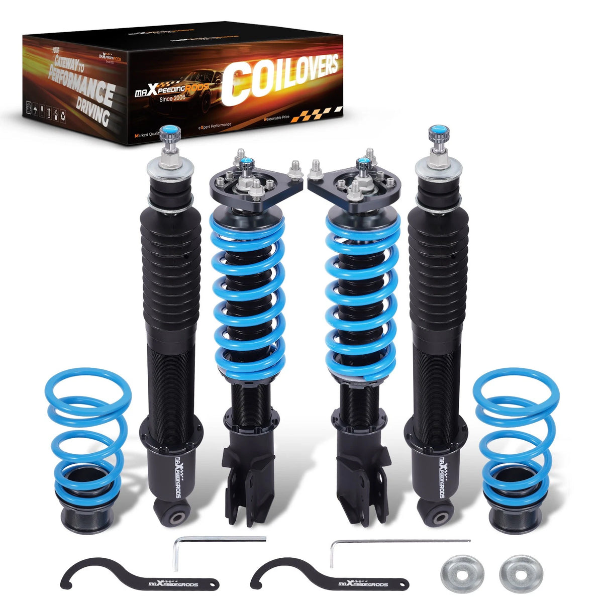 MaXpeedingrods T6 Coilovers 24 Step Damper Kit for Ford Mustang (1994–2004)